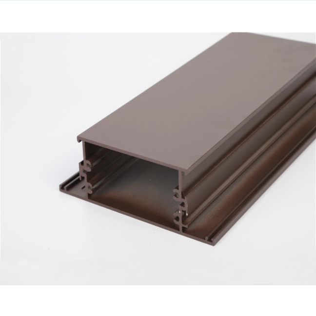 Revêtement de poudre de profil en aluminium d'extrusion fait en usine de platelage de plancher extérieur