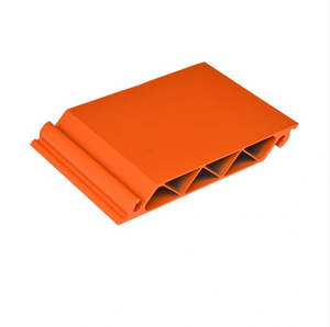 Poudre orange peinte personnaliser le profil de décoration d&#39;extrusion d&#39;aluminium