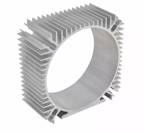 Profil d'extrusion de dissipateur thermique en aluminium creux de forme carrée