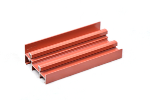 Fluorocarbon peint en aluminium d'extrusion rouge sur mesure