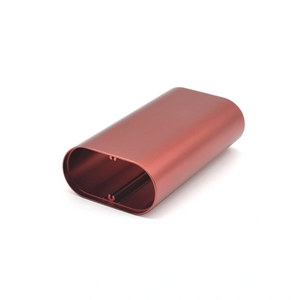Profil d'extrusion personnalisée d'anodisation rouge d'aluminium ellipitiquement